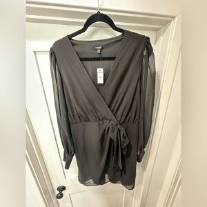 NWT Express Black V-Neck Dress